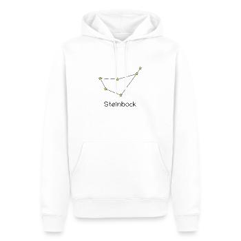 Sternzeichen Steinbock - Männer Premium Bio Hoodie - Weiß - Vorne - Nico (187cm)