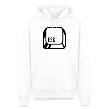 Computer - Männer Premium Bio Hoodie - Weiß - Vorne - Nico (187cm)