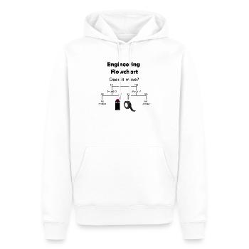 Organigramme technique | Mécanicien automobile - Sweat à capuche Premium bio Homme - blanc - Devant - Nico (187cm)