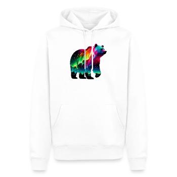 Ours - Sweat à capuche Premium bio Homme - blanc - Devant - Nico (187cm)