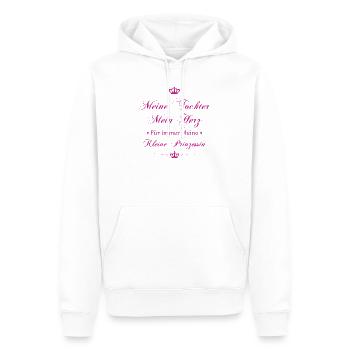 Meine Tochter, Mein Herz, Für Immer Prinzessin - Männer Premium Bio Hoodie - Weiß - Vorne - Nico (187cm)