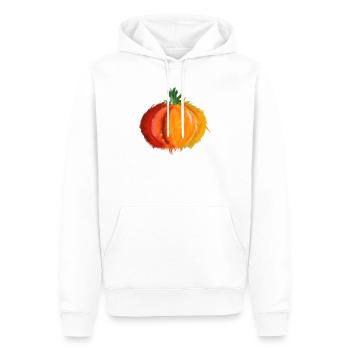 citrouille - Sweat à capuche Premium bio Homme - blanc - Devant - Nico (187cm)