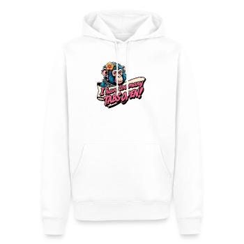 Too Many Tabs Open - Men’s Premium Organic Hoodie - white - Front - Nico (187cm)