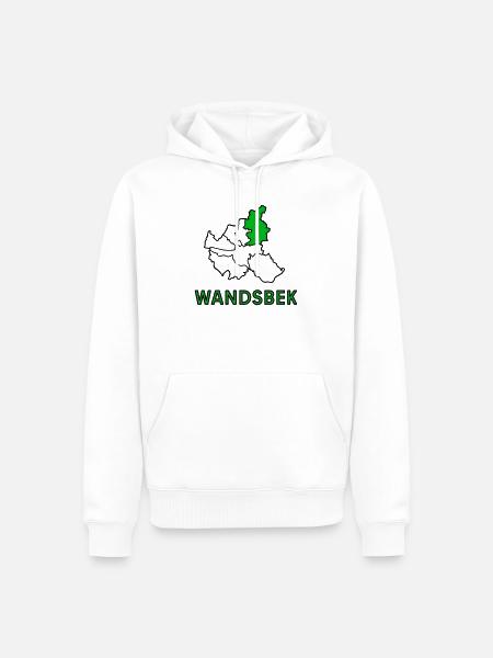 Wandsbek, a district of Hamburg - Men’s Premium Organic Hoodie - white