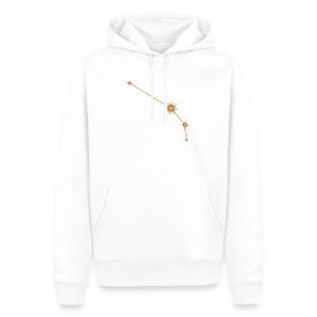 Stern Konstellation Widder Sternzeichen Sternzeichen Golden - Männer Premium Bio Hoodie - Weiß - Vorne - Nico (187cm)