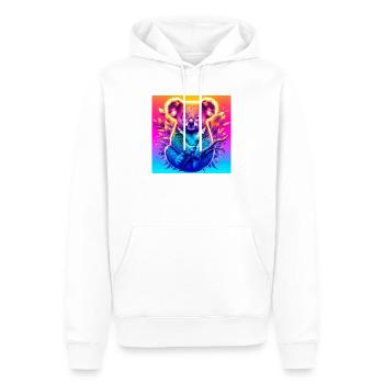 Koala - Sweat à capuche Premium bio Homme - blanc - Devant - Nico (187cm)