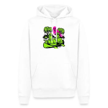 Spuk im Urwald - Männer Premium Bio Hoodie - Weiß - Vorne - Nico (187cm)