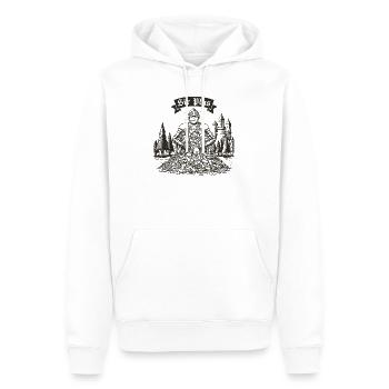 Sir Plus Knight Funny Renaissance Faire Men LARP - Männer Premium Bio Hoodie - Weiß - Vorne - Nico (187cm)