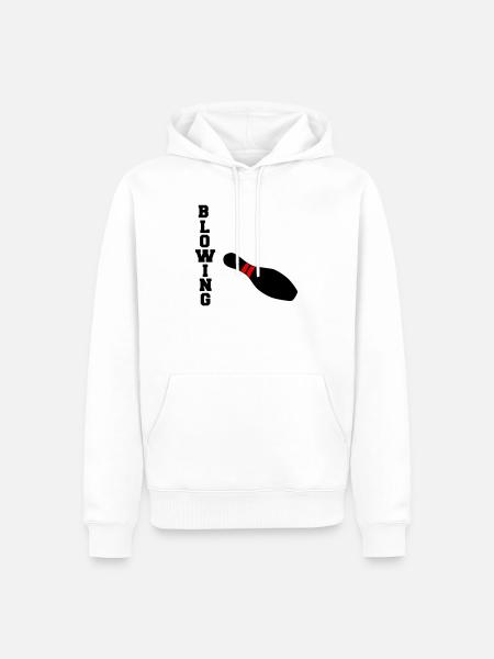 Blowing - Men’s Premium Organic Hoodie - white