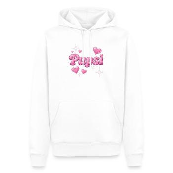 pupsi / y2k Spitzname design - Männer Premium Bio Hoodie - Weiß - Vorne - Nico (187cm)