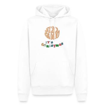 Reste Cool Christmas - Sweat à capuche Premium bio Homme - blanc - Devant - Nico (187cm)