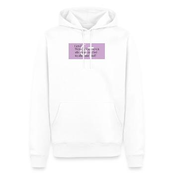 GenZ - sechs sieben - Alle sind dabei - Männer Premium Bio Hoodie - Weiß - Vorne - Nico (187cm)