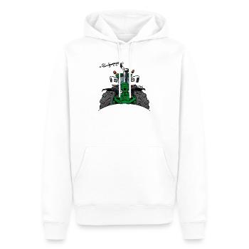 0350_GroeneTrekker_3350 - Männer Premium Bio Hoodie - Weiß - Vorne - Nico (187cm)