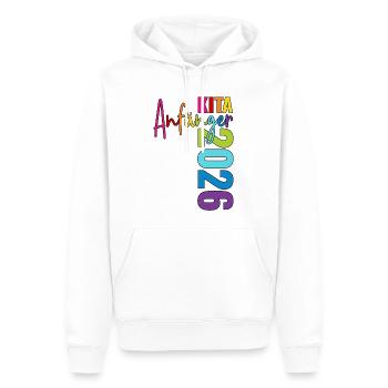 Daycare Beginners 2026 - Men’s Premium Organic Hoodie - white - Front - Nico (187cm)