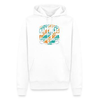 Angler Fischer Petrijünger Spruch Angeln Lustig - Männer Premium Bio Hoodie - Weiß - Vorne - Nico (187cm)