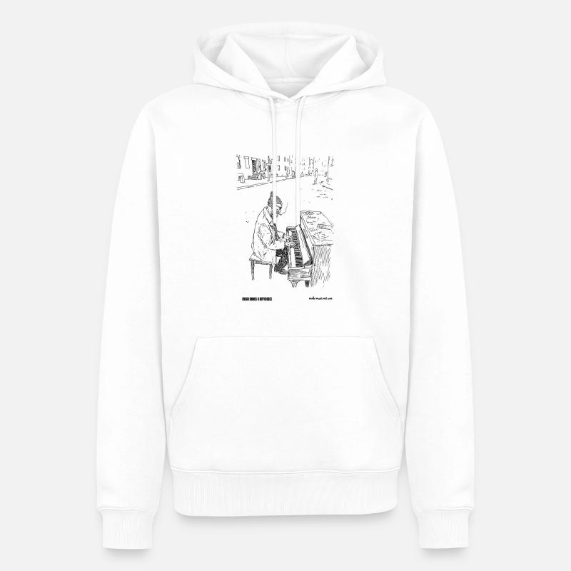 Différence - Sweat à capuche Premium bio Homme - blanc