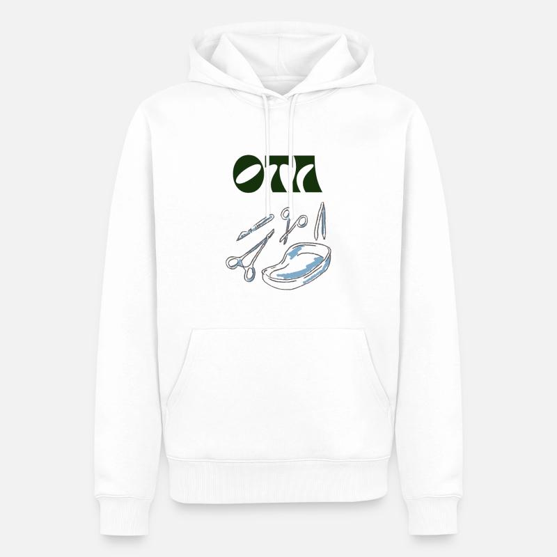 Operationstechnische Assistenz Logo  - Männer Premium Bio Hoodie - Weiß