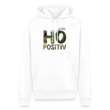 Eisenbahn Buchstaben Kunst - Männer Premium Bio Hoodie - Weiß - Vorne - Nico (187cm)