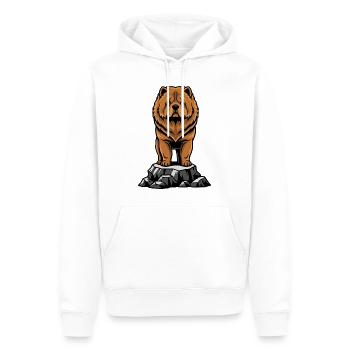 Dog Chow Chow Porträt Löwenmähne - Männer Premium Bio Hoodie - Weiß - Vorne - Nico (187cm)