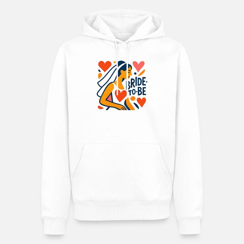 Future mariée - Sweat à capuche Premium bio Homme - blanc