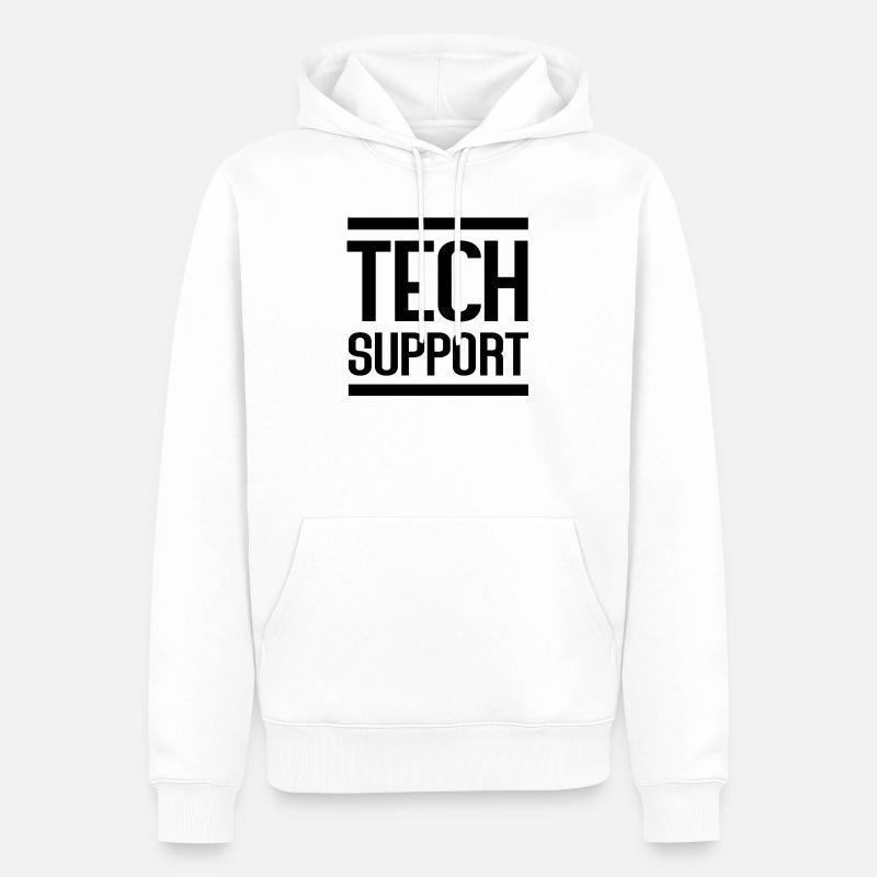Assistance technique - Sweat à capuche Premium bio Homme - blanc