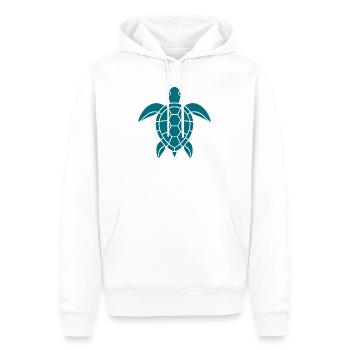 Schildkröte Sommer Shirt - Männer Premium Bio Hoodie - Weiß - Vorne - Nico (187cm)