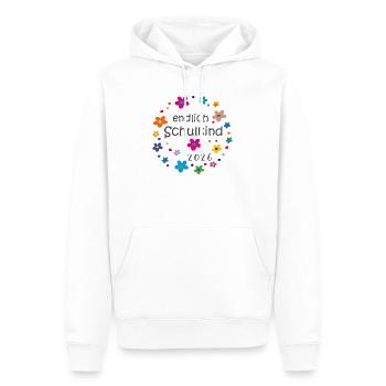 Endlich Schulkind 2026  - Männer Premium Bio Hoodie - Weiß - Vorne - Nico (187cm)
