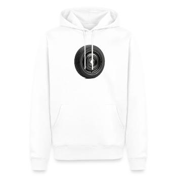 Car Wheel - Männer Premium Bio Hoodie - Weiß - Vorne - Nico (187cm)