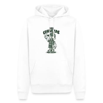 Dos Cervezas Por Favor Retro  - Sweat à capuche Premium bio Homme - blanc - Devant - Nico (187cm)