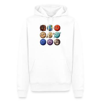 Série animée Planet Buddy - Sweat à capuche Premium bio Homme - blanc - Devant - Nico (187cm)