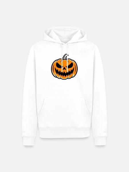 Kurbis - Männer Premium Bio Hoodie - Weiß