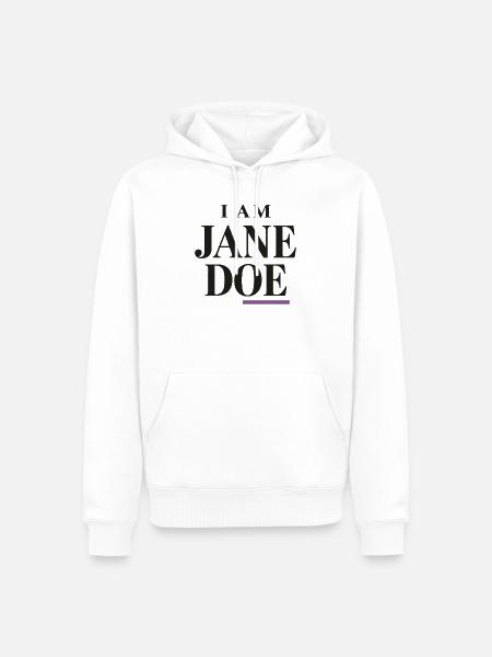 I'm Jane Doe – Meine Stimme - Männer Premium Bio Hoodie - Weiß