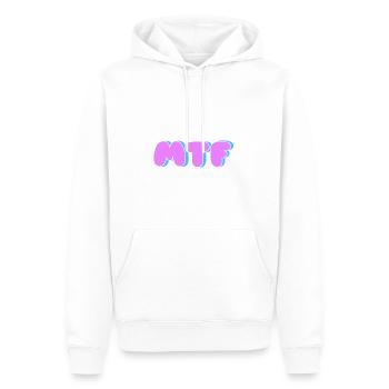 MTF - Sweat à capuche Premium bio Homme - blanc - Devant - Nico (187cm)