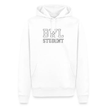 BWL - Männer Premium Bio Hoodie - Weiß - Vorne - Nico (187cm)