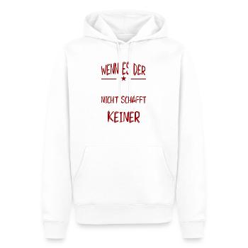 Wenn Es Kevin Nicht Schafft Dann Schafft es Keiner - Männer Premium Bio Hoodie - Weiß - Vorne - Nico (187cm)