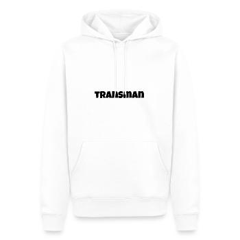 Transman - Men’s Premium Organic Hoodie - white - Front - Nico (187cm)