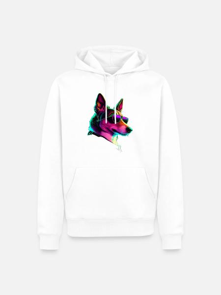 Basenji Dogs Basenjis - Men’s Premium Organic Hoodie - white