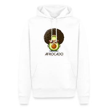 L’Afrocado - Sweat à capuche Premium bio Homme - blanc - Devant - Nico (187cm)