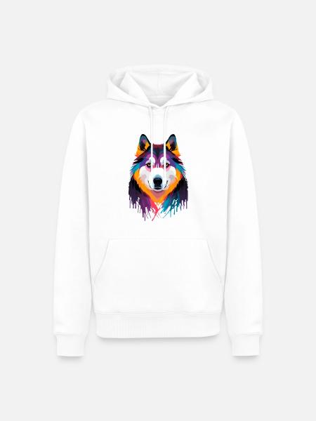 Alaskan Malamute - Men’s Premium Organic Hoodie - white