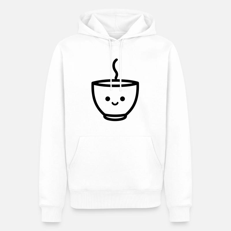 Mug de café - Sweat à capuche Premium bio Homme - blanc