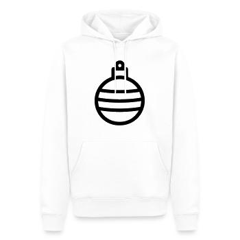 Boule de Noël - Sweat à capuche Premium bio Homme - blanc - Devant - Nico (187cm)