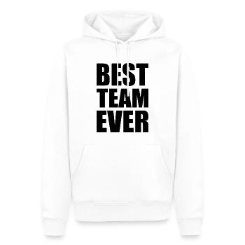 Best team ever - Männer Premium Bio Hoodie - Weiß - Vorne - Nico (187cm)