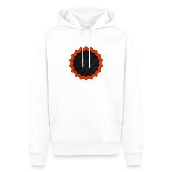 Fahrrad Flicken rund - Männer Premium Bio Hoodie - Weiß - Vorne - Nico (187cm)