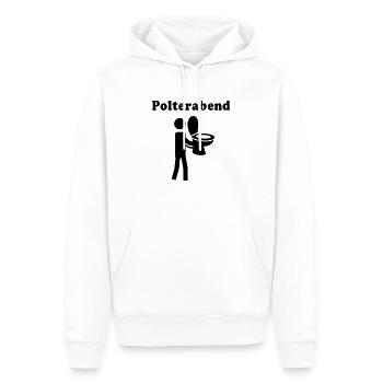 mariage-partie de la veille - Sweat à capuche Premium bio Homme - blanc - Devant - Nico (187cm)