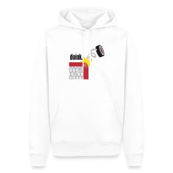 Hockey Funny Hockey Puck - Men’s Premium Organic Hoodie - white - Front - Nico (187cm)