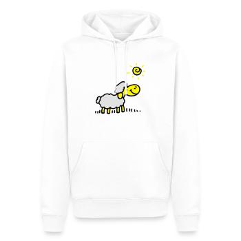 Schäfchen Sonne 3 - Männer Premium Bio Hoodie - Weiß - Vorne - Nico (187cm)