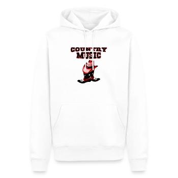 country music - Männer Premium Bio Hoodie - Weiß - Vorne - Nico (187cm)