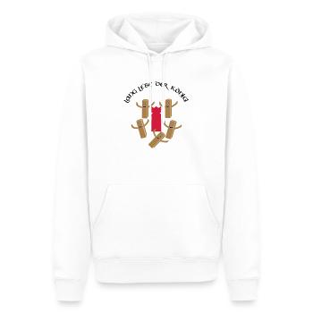 Lang lebe der König2 by Lola - Männer Premium Bio Hoodie - Weiß - Vorne - Nico (187cm)