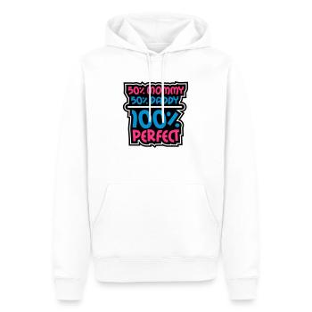 100 Procent Perfect - Sweat à capuche Premium bio Homme - blanc - Devant - Nico (187cm)