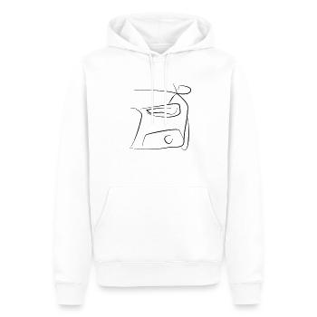 Auto Front Scheinwerfer Tribal - Männer Premium Bio Hoodie - Weiß - Vorne - Nico (187cm)